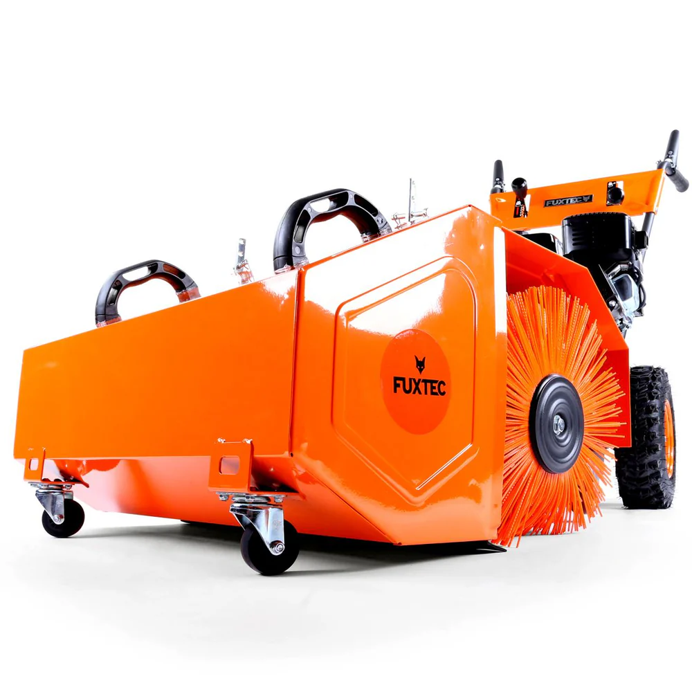 Motorinė benzininė šluota/sniego pūstuvas,stumdytuvas kiemui FUXTEC pilnas komplektas - Image 4